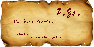 Palóczi Zsófia névjegykártya